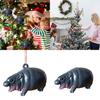 Adorable Moodeng Christmas Hippo Ornament Cartoon Resin Tree Decoration Gift