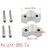 Motorcycle Handlebar Riser Clamp Honda ADV150 ADV160 ADV350 - 25mm Height Increase Or Titanium Finish