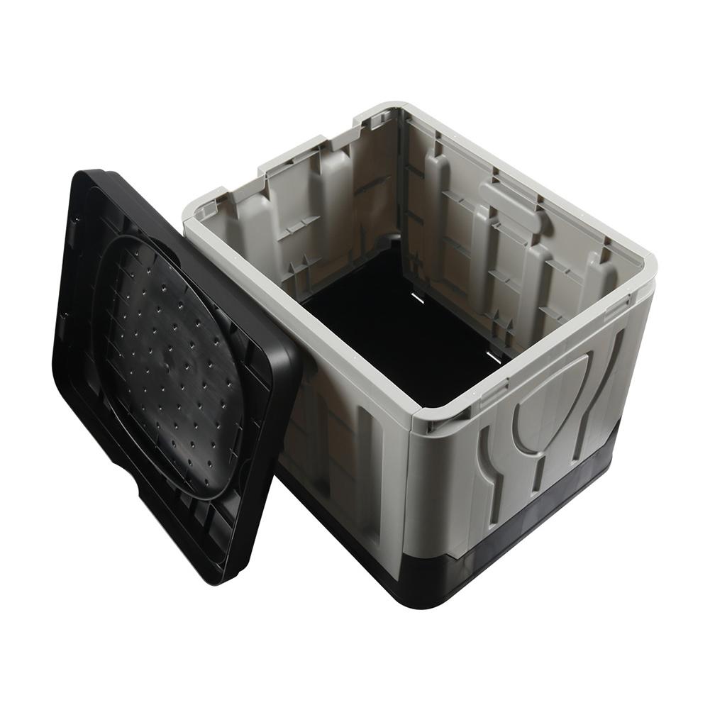 

Portable Folding Toilet Kit for RV Camping Outdoor Travel Lightweight PP Material Multi-Purpose as Stool or Storage Black Grey Grey toilet
