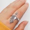 Adjustable Knitting Loop Crochet Loop Peacock Type Knitting Ring Finger Wear Thimble Knitting Tools Craft Sewing Accessories