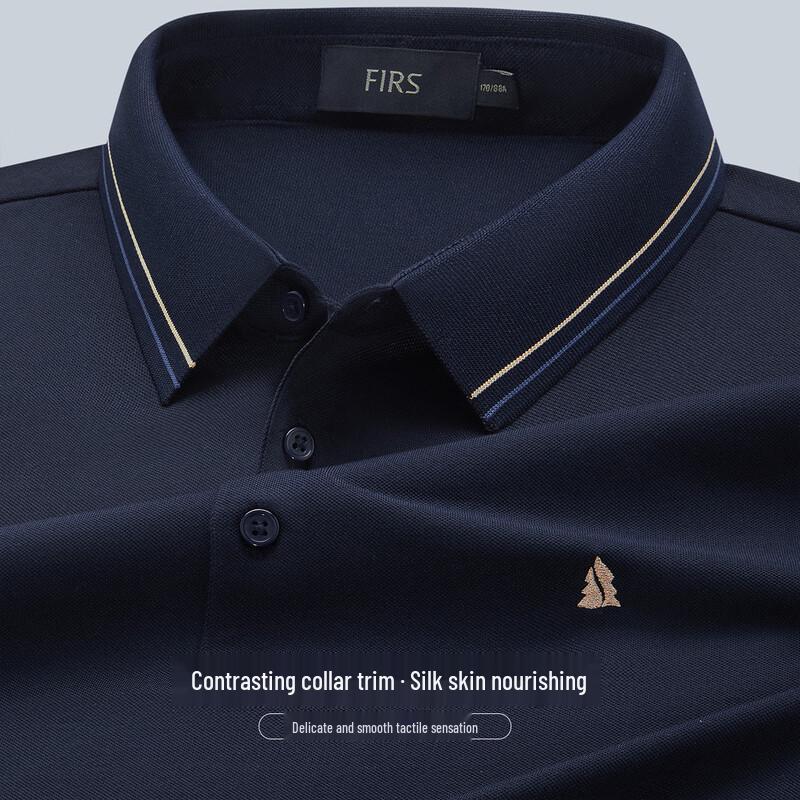 Shanshan Men s Luxury Mulberry Silk Polo T-Shirt XL