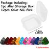 12pcs 0.5mm SLL Guitar Pick & 3.5cm Mini Storage Box ABS Pick for Guitar Ukulele Bass Musical Instrument Performance Accessories