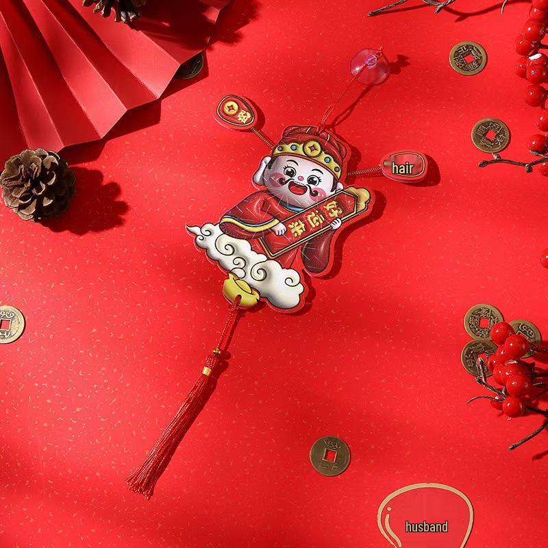 

3D Магнит на холодильник в китайском стиле Бог богатства - Благоприятное и милое украшение для дома 22 cm