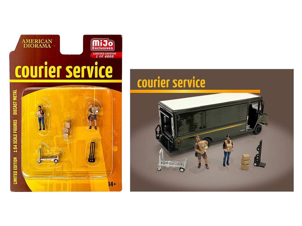 American Diorama Scale Figure Courier Service 1/64 (Mijo Exclusive)