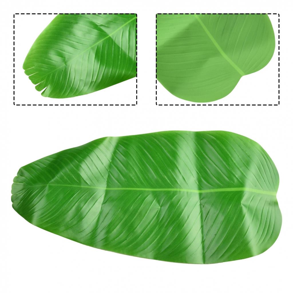 Simulation Banana Leaf Table Decoration Table Flag Banana Leaf
