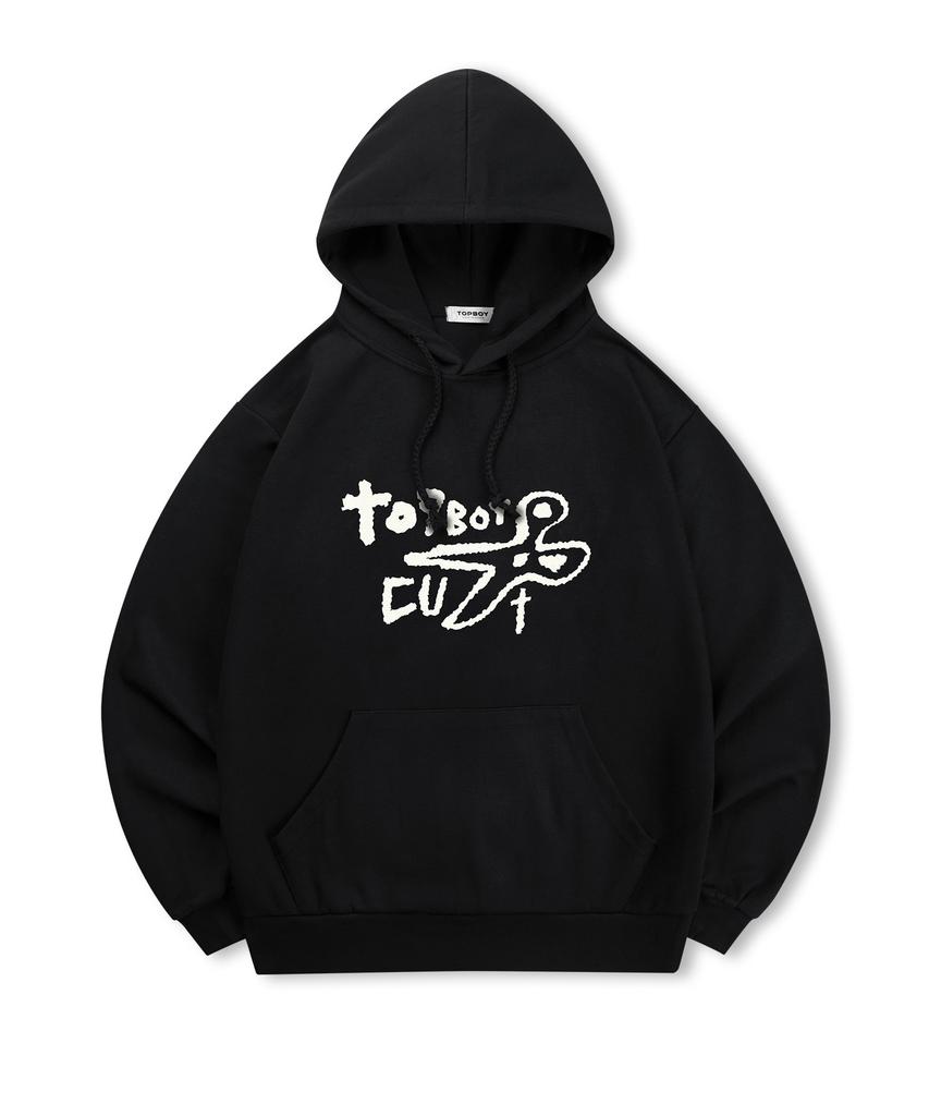 Top Boy [Non-Fleece Or Fleece-Lined] Caesars Print Hooded Sweatshirt (Type B)