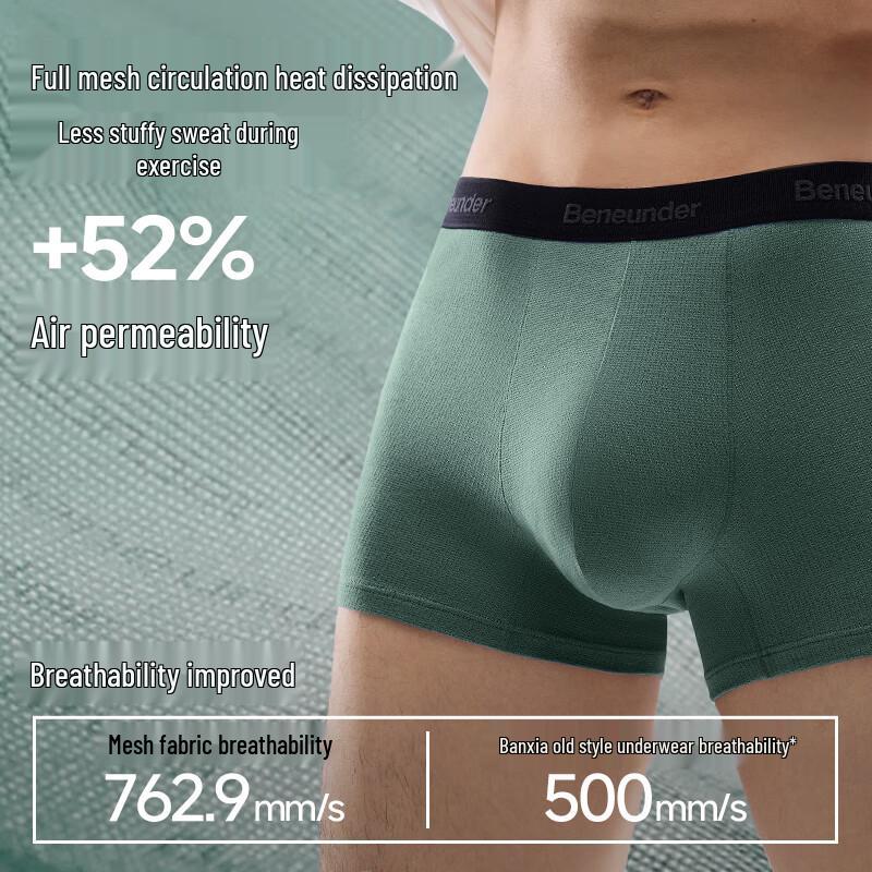 Jiaoxia Men's 3-Pack Cotton Sport Boxer Briefs