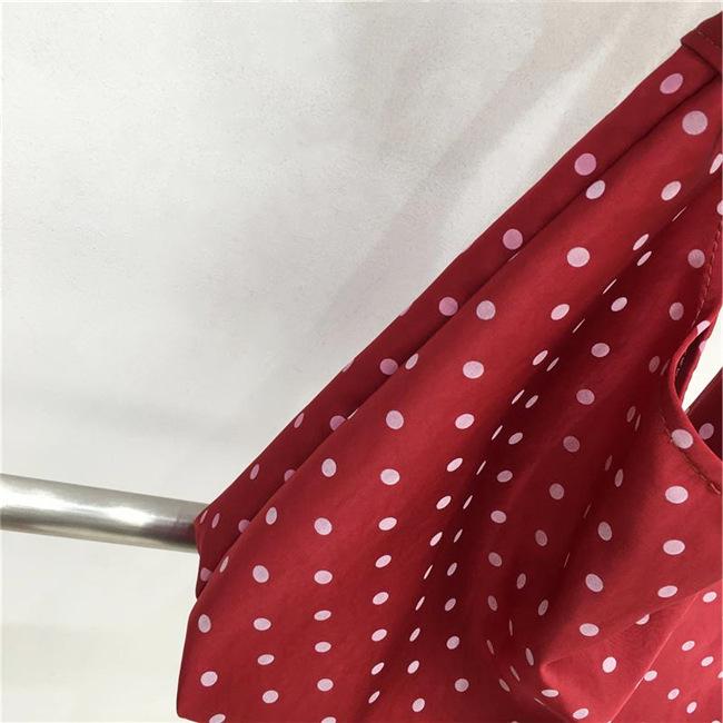 Seasonal Japanese & Korean Polka Dot Floral Tote Bag - Women's Shoulder Bag