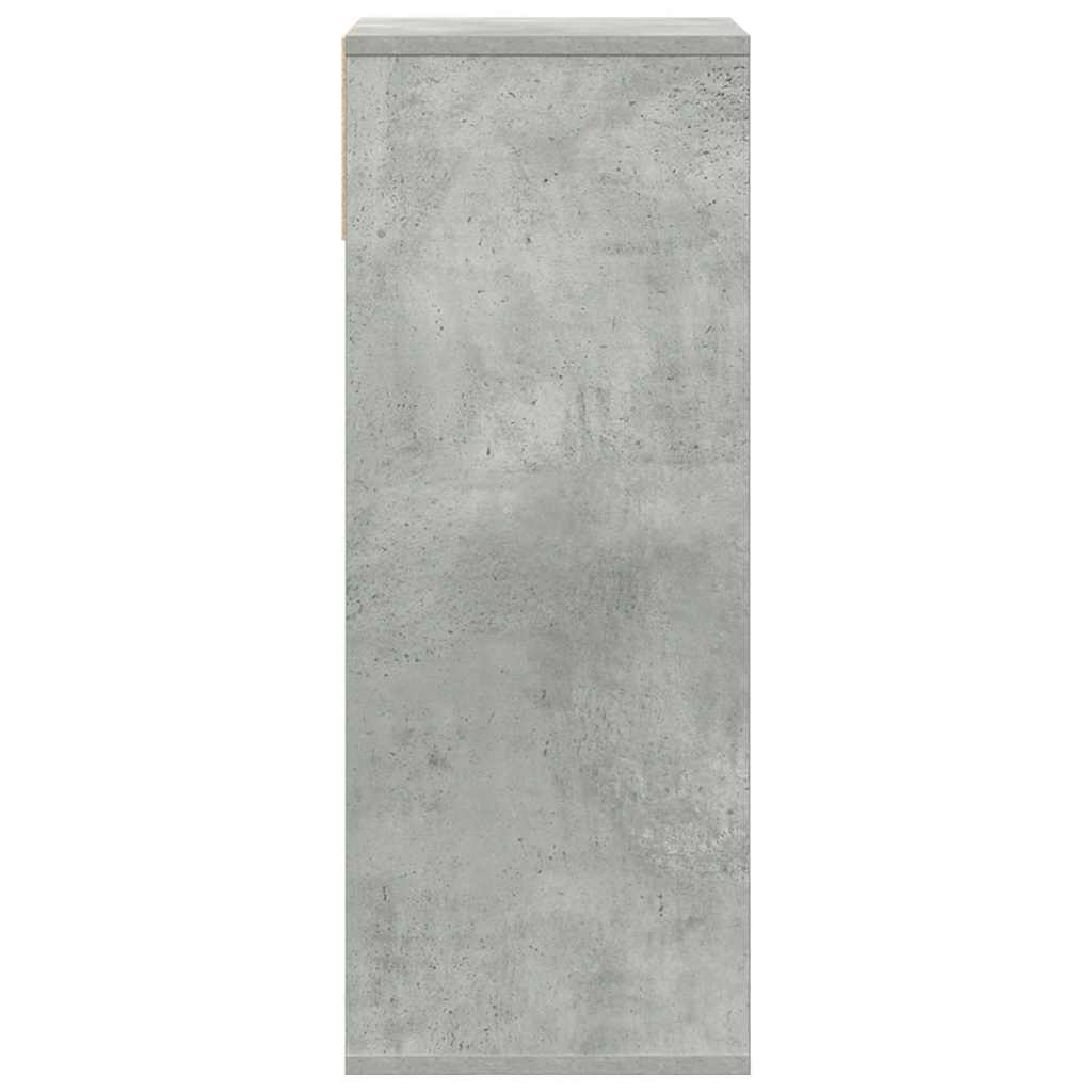 Bookshelf Concrete Grey 34 x 31 x 80 cm Engineered Wood