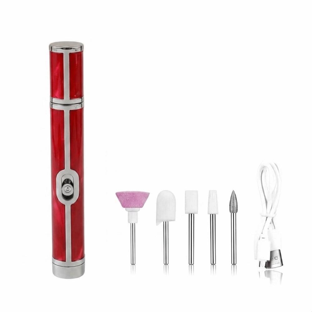 Rechargeable Nail Drill Bits Set Cordless Nail Polishing Machine Nail File Machine Nail Salon