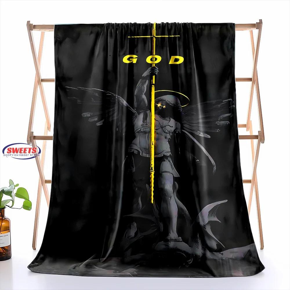 NO.3 3D Pray Holy Bible Cross Jesus Soft Flannel Blanket for Bed Bedroom Sofa Picnic,Throw Blanket for Cover Outdoor Leisure Nap