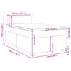 Box Spring Bed with Mattress Cream 120 x 200 cm Fabric