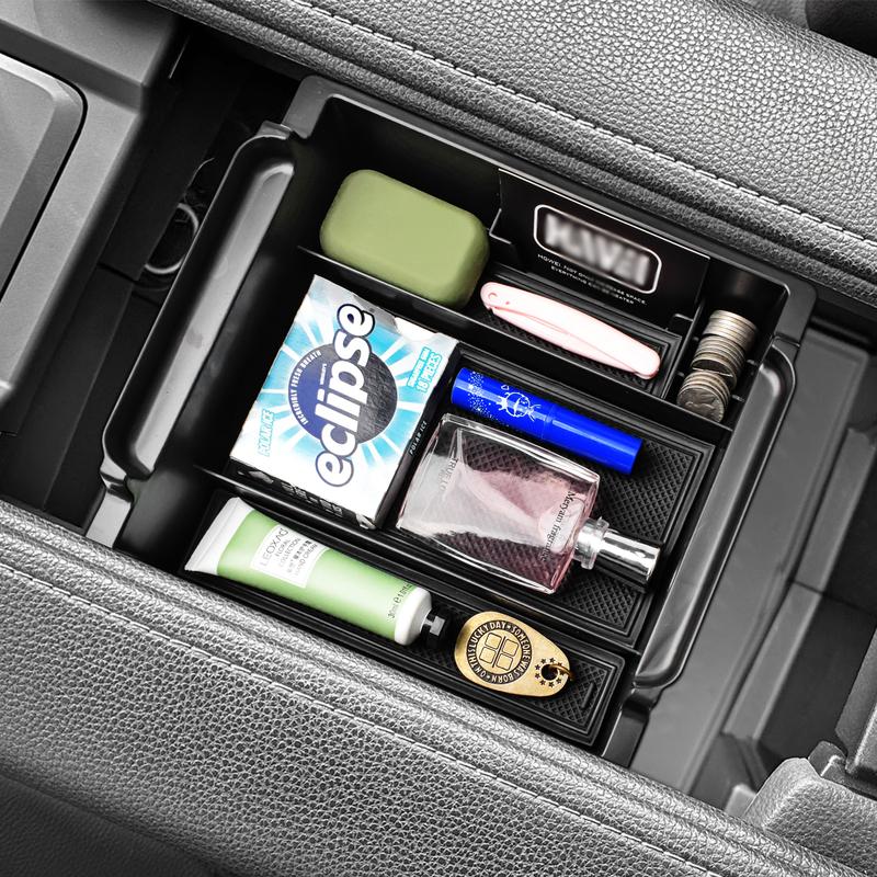 Center Console Organizer For 2024 Toyota Grand Highlander Armrest Box Storage Center Console Tray ABS Accessories Car Storage
