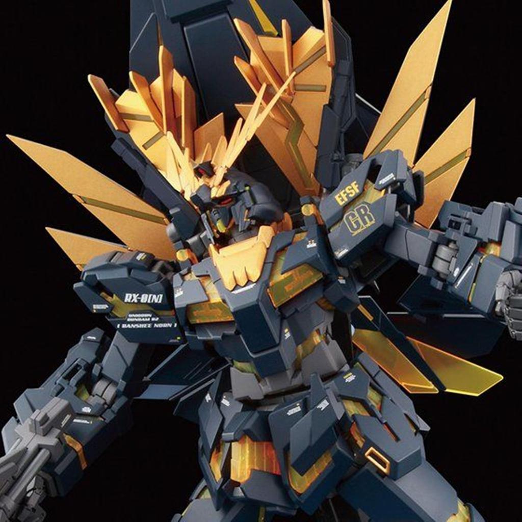 BANDAI MG 1100 RX-0[N] UNICOEN Gundam 02 Banshee Norn Full Psychoframe Prototype Mobile Suit