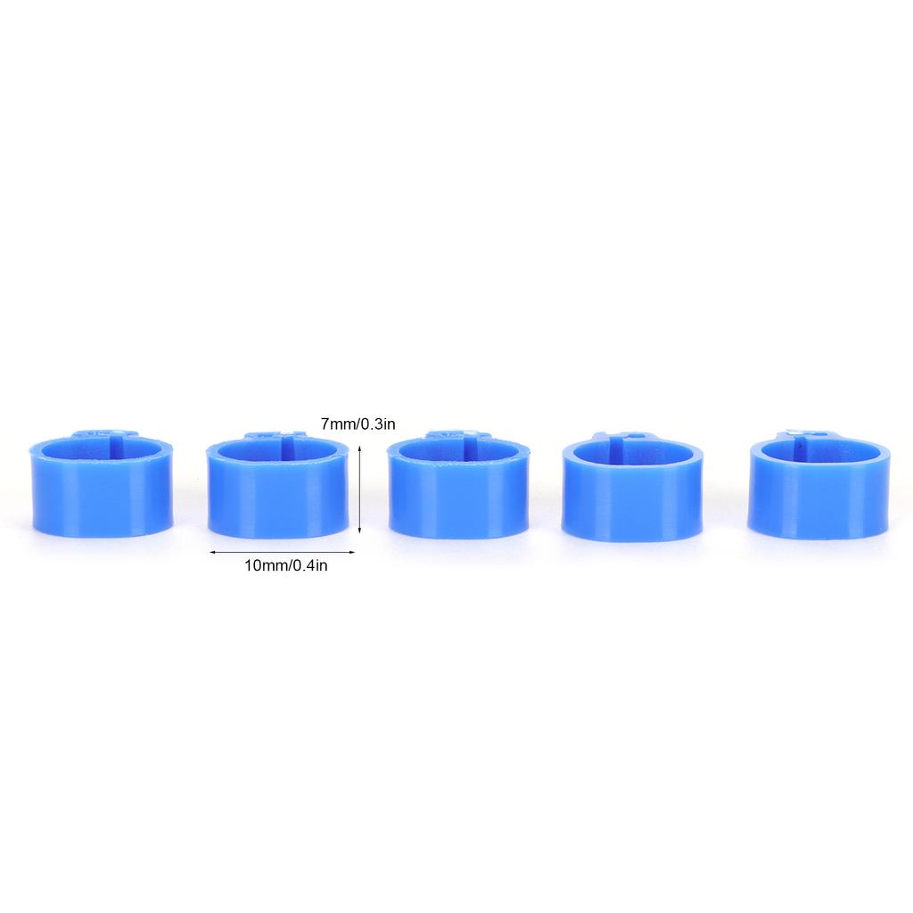 200Pcs 10mm Pigeons No Word Leg   Poultry Foot Clip Identification   Birds Supplies