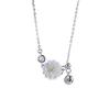 S925 Pure Silver Shell Daisy Necklace, Collarbone Chain, Women's Light Luxury, Niche Design, Ins Cool Style