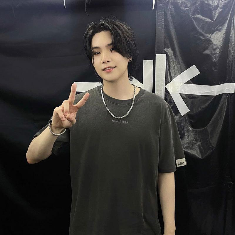 Tricou Imprimat Larg Concert Min Yoon-gi SUGA AgustD D-DAY