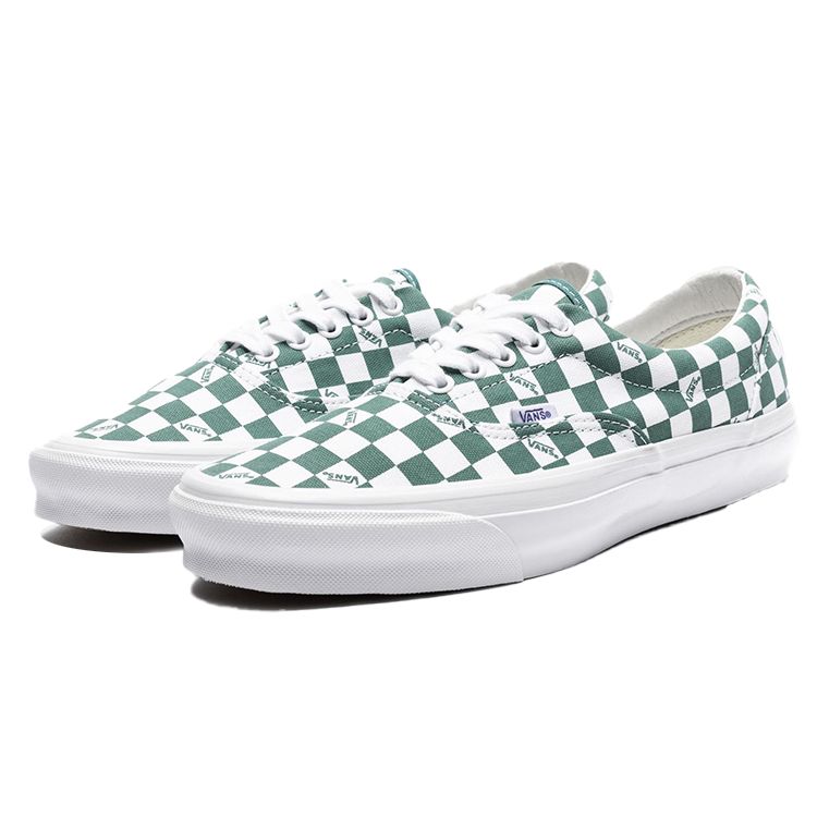 Vans OG Era LX Checkerboard Logo - Cadmium Green Unisex Sneakers White VN0A3CXN9TX