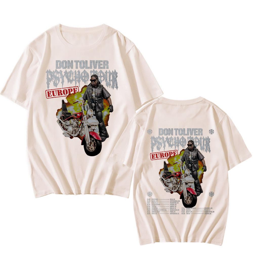 Don Toliver Tour 2025 Tshirts Rapper Don Toliver Hip Hop T-shirt New Women/Men Punk Y2K Tee-shirt Vintage Short Sleeve Cotton Streetwear