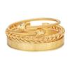 Geometrisches Offenes Armreif aus Titanstahl für Herren und Damen Trendiger Schmuck Geschenk für Reisen