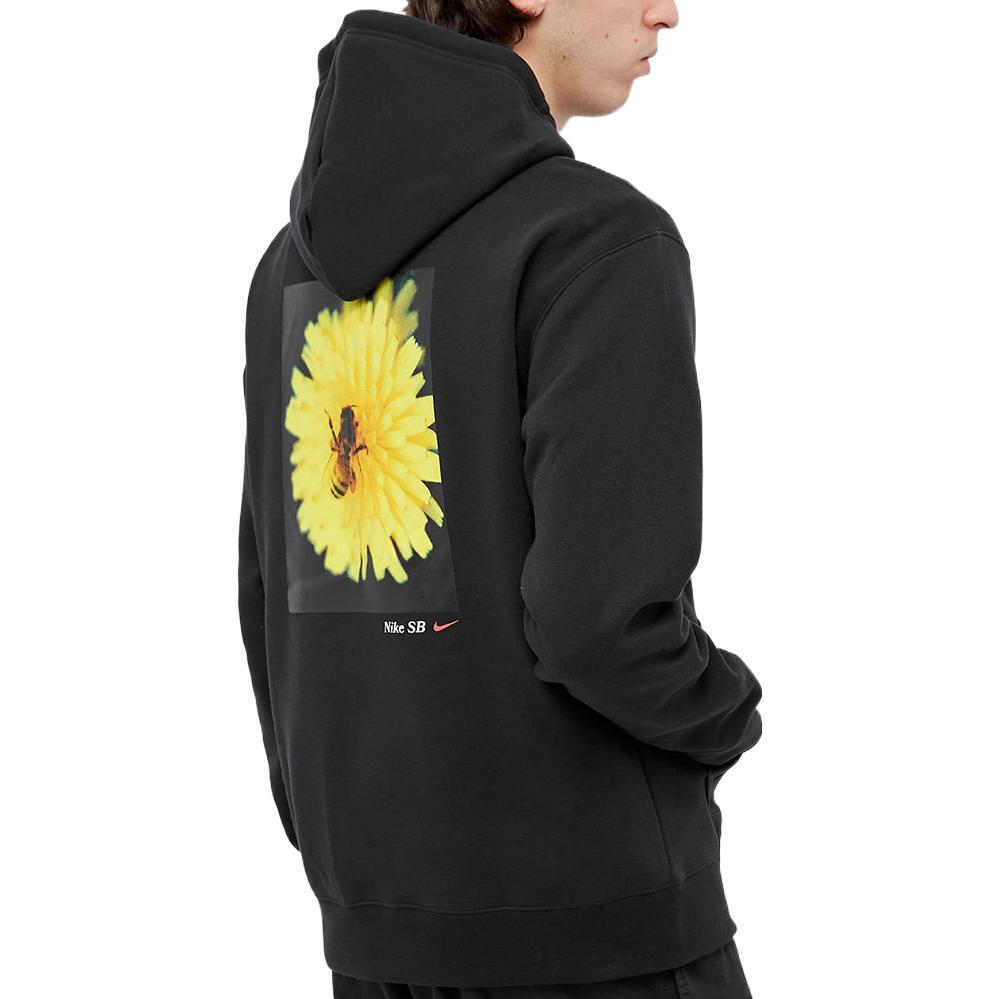 Nike Logo Print Drawstring Hoodie Men Hoodies Black DD2093-010