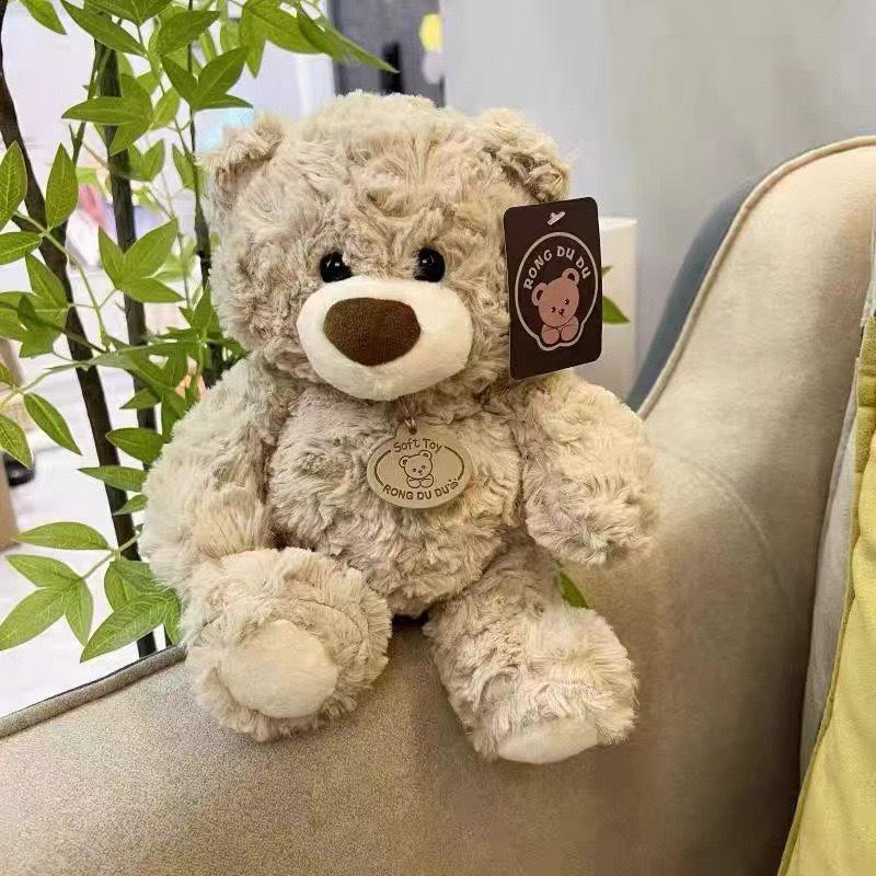 Little Bear Plush Toy - Huggable Teddy Bear Backrest Pillow, Stuffed Animal Gift for Girls