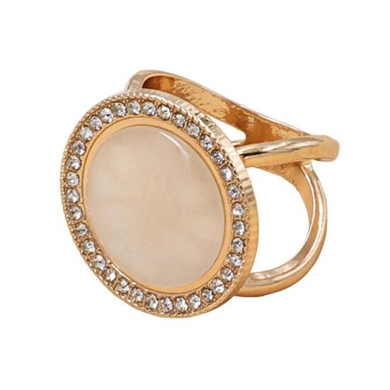 Round Scarf Ring Ring, Sparkling Rhinestone Slide Decorative Holder for Women Neckerchiefs Silk Scarves Shawls Shirts Lightweight
