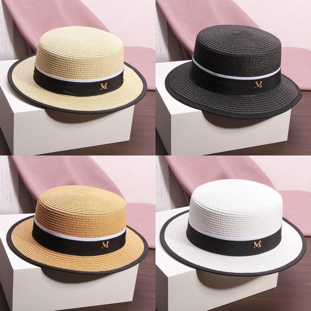 Jazz Hat Summer Womens Straw Sun Hat With Wide Brim For Beach Vacation And Sun Protection