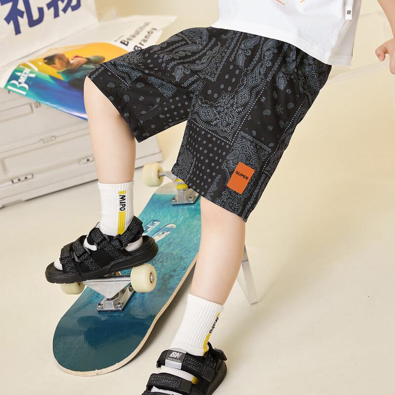Boys  Casual Paisley Print Summer Shorts 110