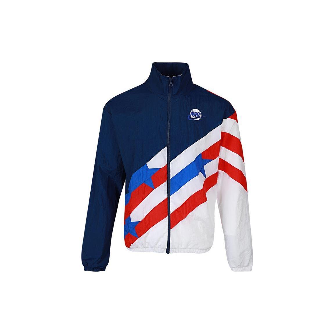 Nike AS Men s NK THROWBACK JKT Jacket WVN Blue VOID CK6622-492 L