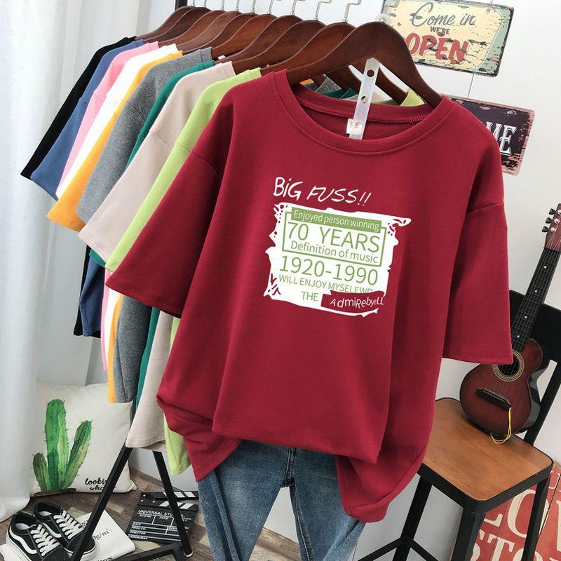 

Женская футболка больших размеров с круглым вырезом и принтом цифр, свободный женский пуловер с короткими рукавами, летние повседневные женские топы размеров от L до 5XL 5XL красный