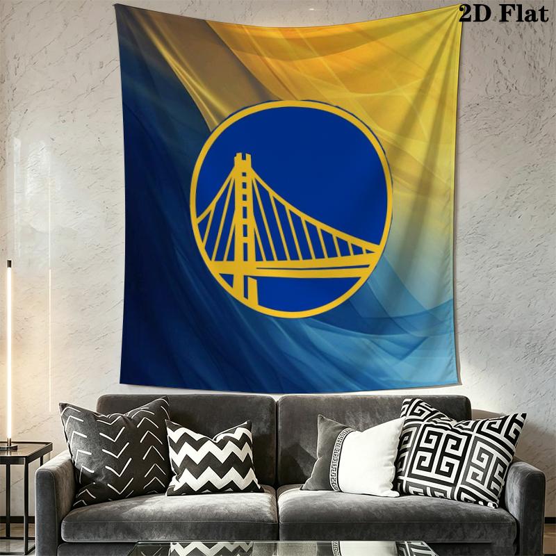 Golden State Warriors Wall Tapestry Aesthetic Wall Hanging Printed Fabric Blanket Decorative Tapestries for Bedroom Living Room Home Decor