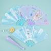Mini Cartoon Handheld Folding Fan - Cute Student Design with Customizable Logo