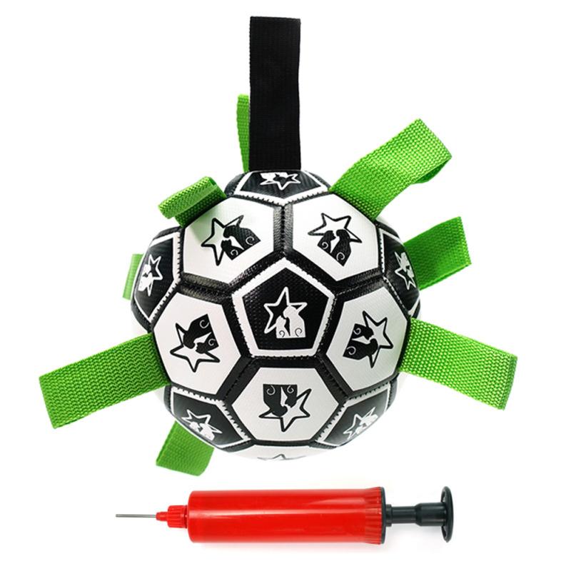 Pet Dog Football Toys Outdoor Multifunctional Interactive Training Toys Chew Toy With Rope Pet