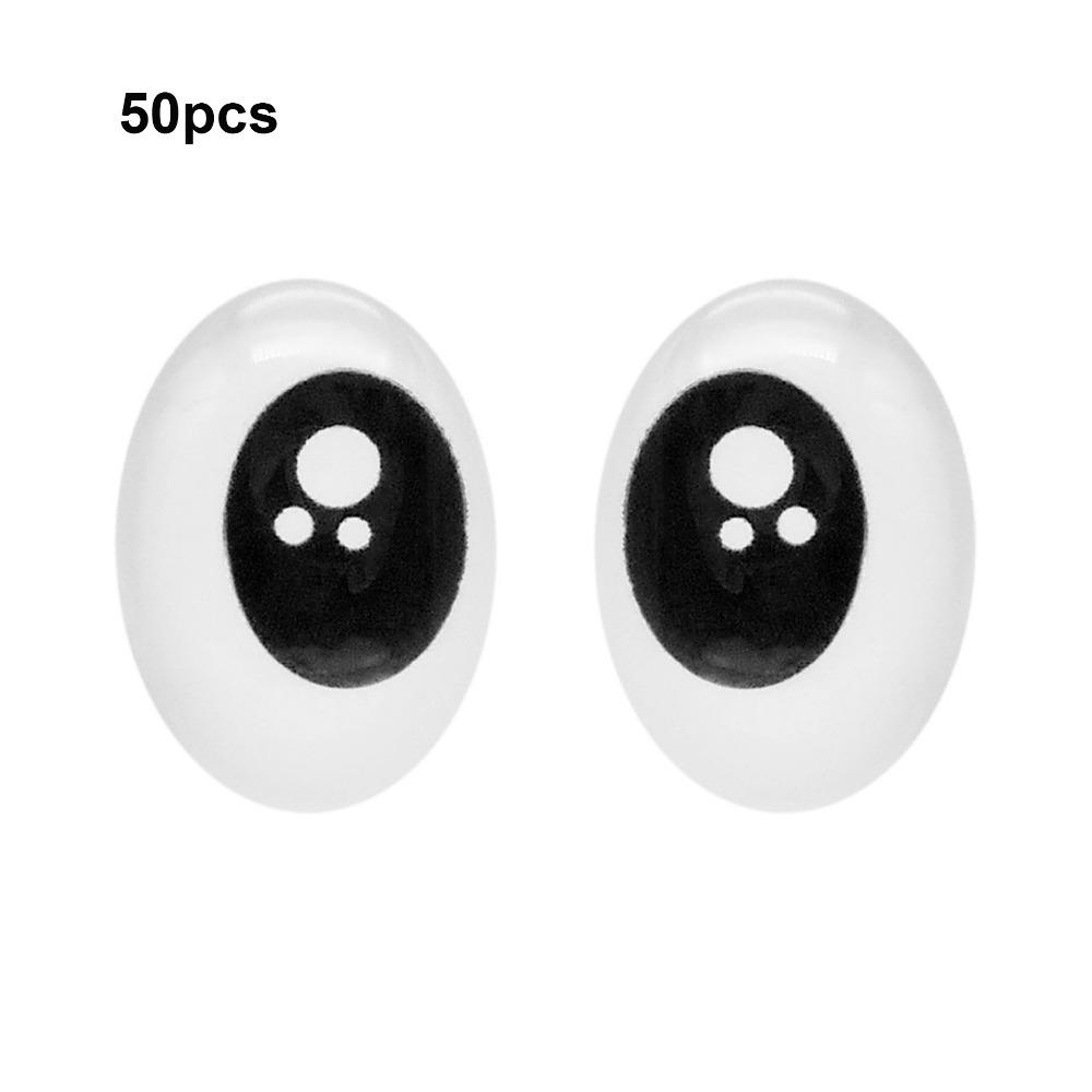 50pcs High Transparency Doll Eyes Accessories Crystal Simulation Glass Eye Patches