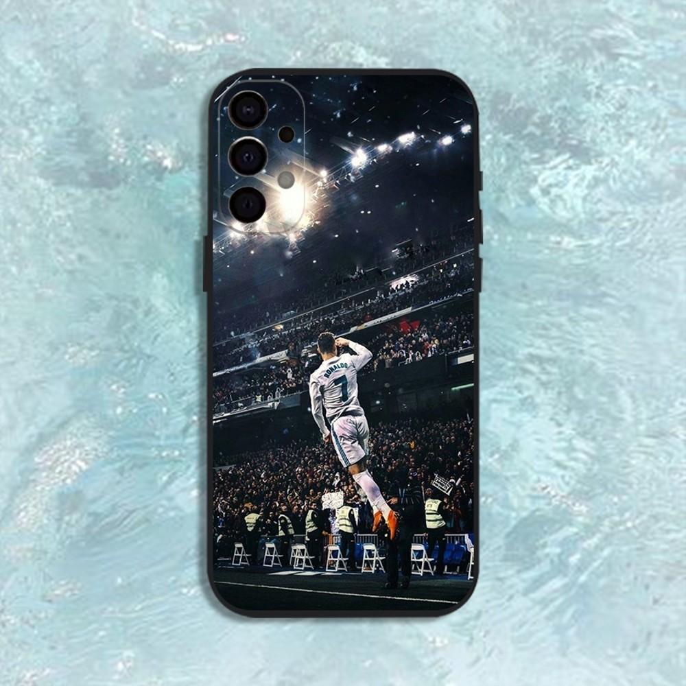 CR7 Football Star R-Ronaldo-ES Phone Case For Samsung S25,S24,S21,S22,S23,S30,Ultra,S20,Plus,Fe,Lite,Note,10,9,5G Black Cover