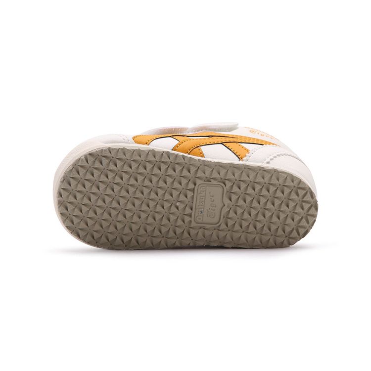 Onitsuka Tiger Mexico Mid Runner TS Comfortable Durable Lightweight Mid-Top Running Shoes Baby sneaker White Yellow 1184A133-100