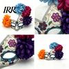 Breathable Masque for Cosplay Halloween Masquerade Masque, Flower Skull Mexican Day of The Dead Adjustable Men Eye Cushion Costume, Fancy Dress, Party