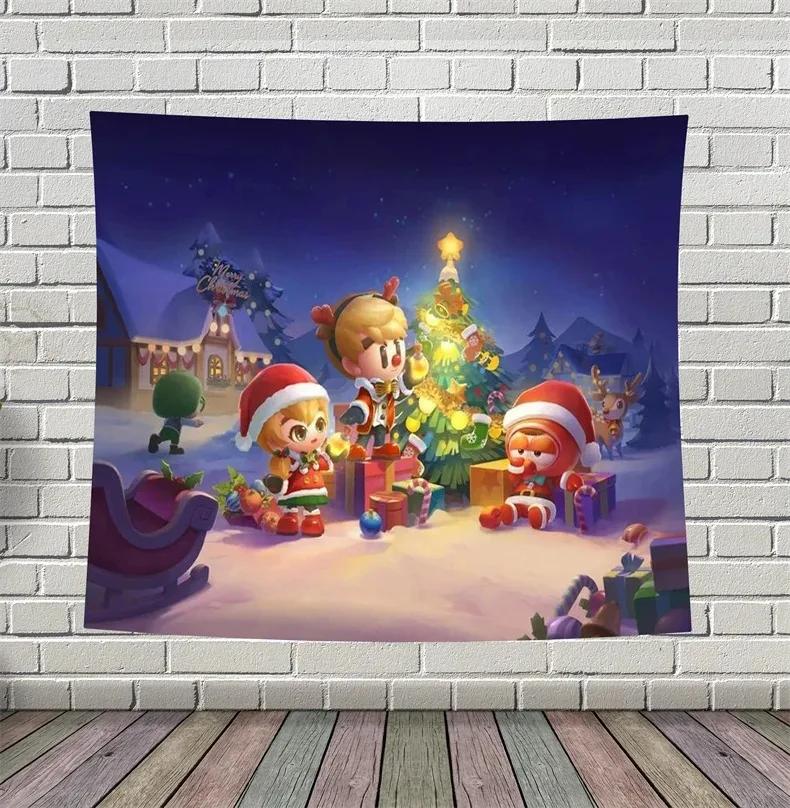 Рождественский простой креативный гобелен для гостиной — фото 9