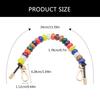 Vibrant Beaded Purse Chain Adjustable Length Resin Bag Strap Replaceable Handbag Strap Women's Purse Chain