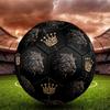1pc Leopard Head Silhouette Gold Crown Majesty Outdoor Sports Football, Size 5, Comfortable And Durable Feel,Gift yy39