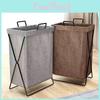 Cotton Collapsible Laundry Basket For Home Bedroom Dorm Room Storage