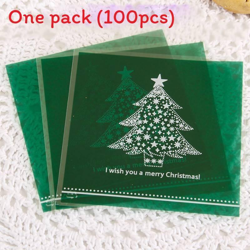 Self Sealing Christmas Food Bag Oxidation Resistant Design Sweets Hard Candies