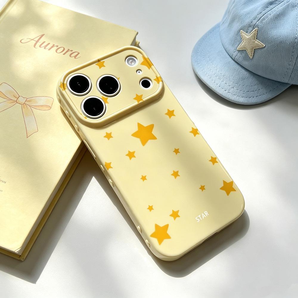 Pentagram Spot for Mobile Phone Case 17/16PR New Female iPhone15 Anti-drop Apple 17PM Creative INS