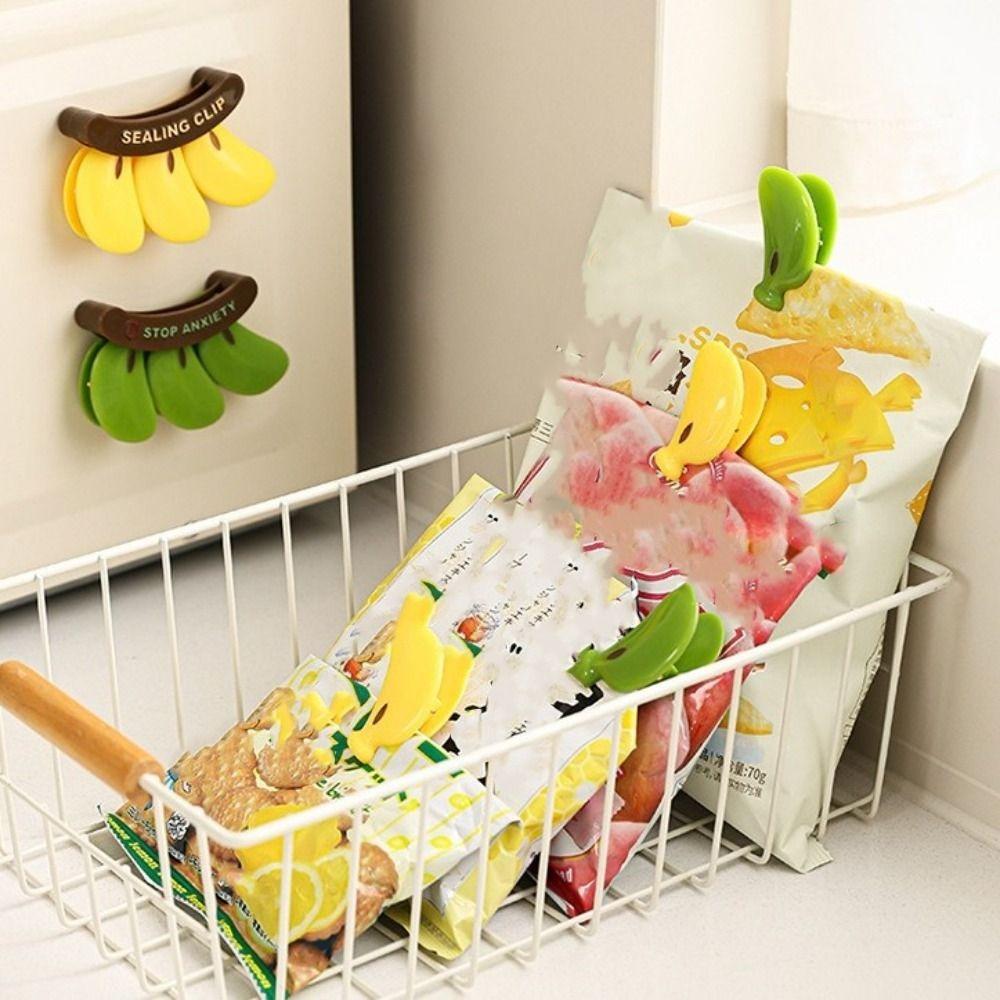 Moisture-proof Food Bag Clip Hand Press Fresh-keeping Clip Creative Snack Sealing Clip  Office Use