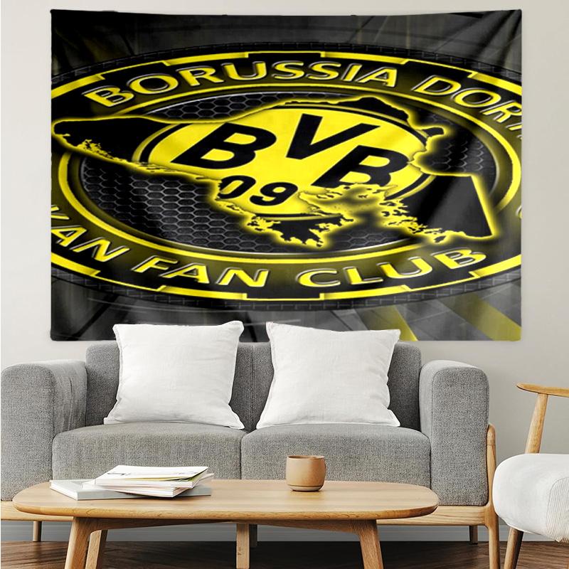 Borussia dortmund Tapestry Accessories Playroom Tapestry, for Bedroom,Livingroom, dormitory Room Wall Decor Fan Birthday Gifts
