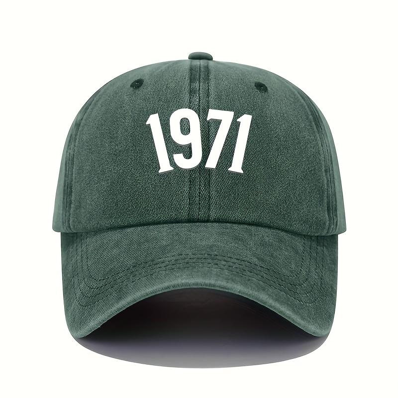 1971 Printed Baseball Cap Retro Lightweight Washable Cap Adjustable Men's and Women's Sunscreen Hats