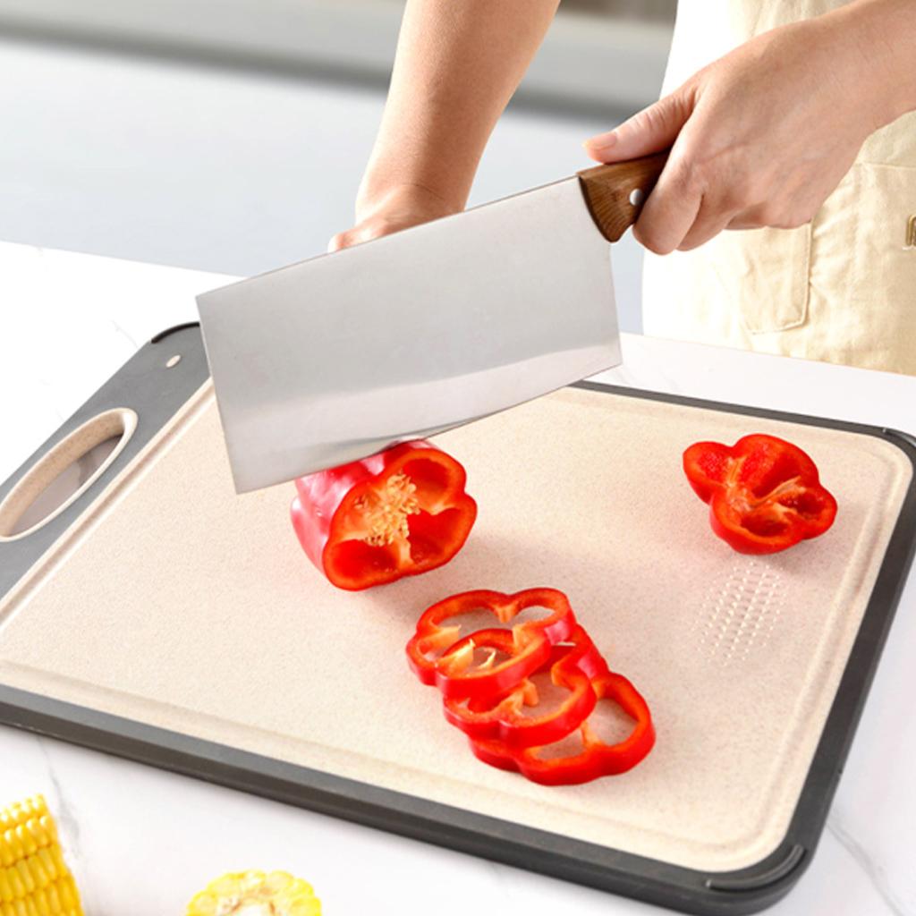 304 Stainless Steel Cutting Board Household Kitchen Food Double-Sided Cutting Board for Cutting Fruit Vegetable Chopping Board