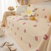 Housse de canapé anti-griffes de chat Tissu Style Ins Serviette de canapé Housse de canapé en peluche d'hiver Housse de canapé intégrale Couverture de canapé intégrale