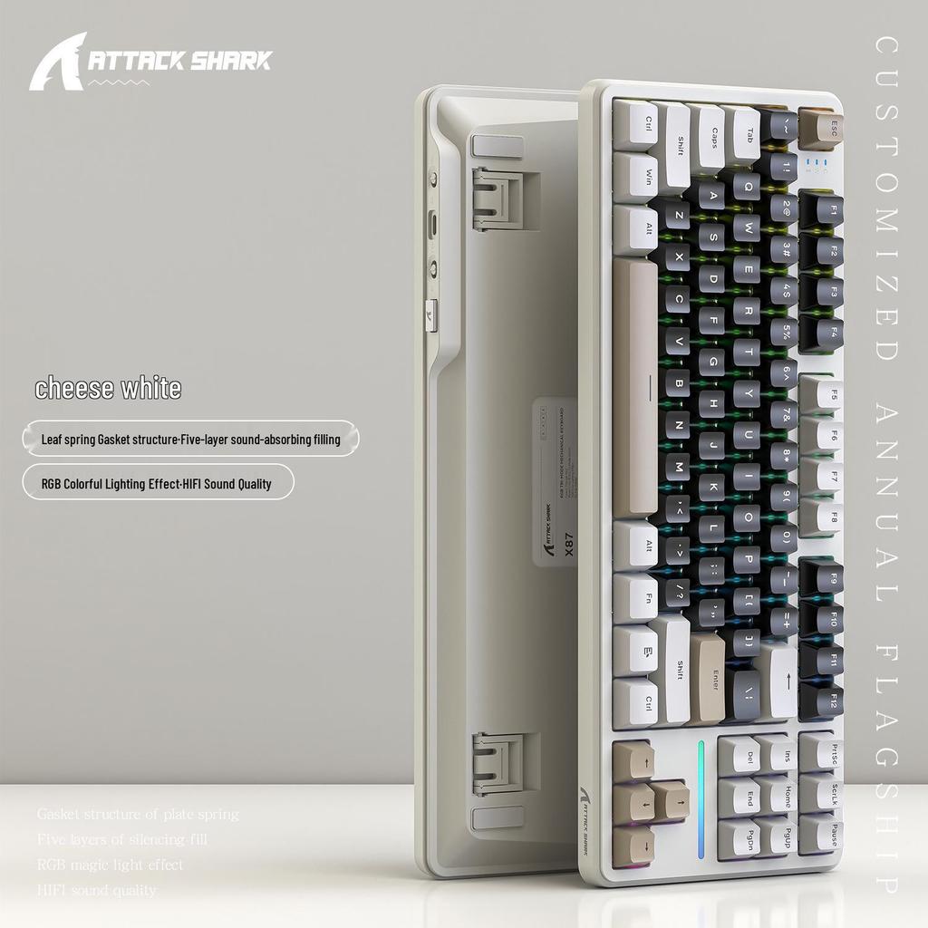 Attack Shark X87 Three-Mode Wireless Bluetooth Mechanical Gaming Keyboard